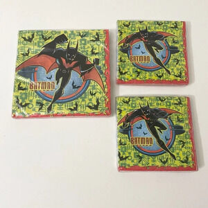 Vtg 1999 Batman Beyond Napkins Birthday Party Supplies Luncheon Beverage Napkins